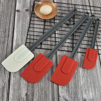 China Battery Viable Kitchen Utensils Silicone Baking Heat Resistant Non-Stick Spatulas Butter Scraper for sale