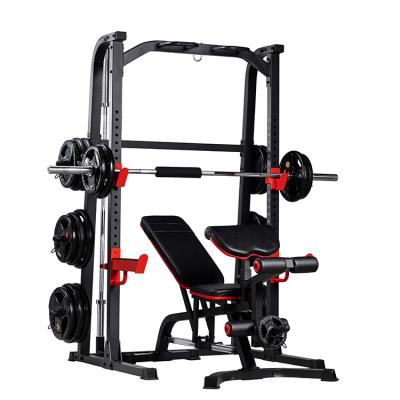 China Multi Function Training Bench Gymnasium Weigh Smith Machine, Power Squat Rack with Bench Press for sale