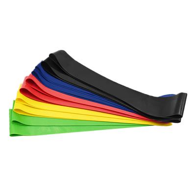 China Eco-Friendly 100% Natural Latex Fabric Resistance Loop Exercise Band Long for sale