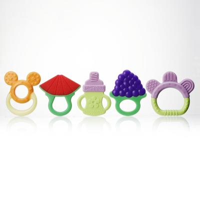 China Soft Silicone Teether from Toy Baby Teething Silicone Baby Teether Toy Bpa Free Chewable Baby Teethers for sale