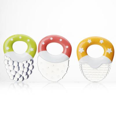 China 2021 Flexible Baby Berry Fruit Teether Baby Soft Silicone Teether BPA Free Silicone Fruit Teether for sale