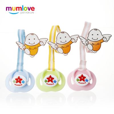 China Customized BPA Free Silicone Pacifier Chains Baby Pacifier Clips With Baby Pacifier for sale