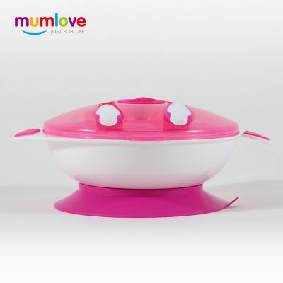 China Free Selling PVC Feeding Supplies Best Baby Suction Bowl With Spoon And Fork for sale