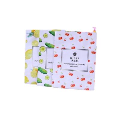 China Recycled Materials Face Mask Aluminum Foil Facial Bag Cosmetic Plastic Packaging Mask Facial Bag for sale