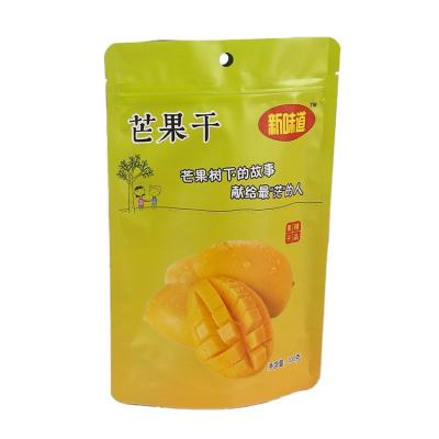 China Logo Plastic Vacuum Snack Mango Dried Fruits Aseptic Wholesale Custom Pouch Package Dry Food Packaging Bag for sale