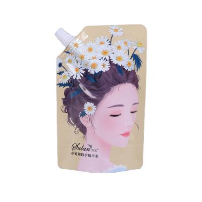 China Cute Transparent Wholesale Disposable Make Up Cosmetics Pouch Bag Packaging Containers Make Up Brushes Spout Bag Doypack Spout Suction for sale