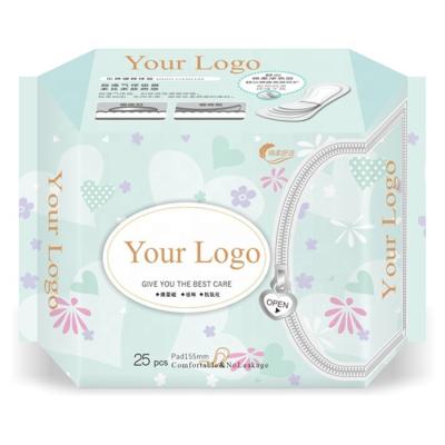 China Soft and Beathable and Super Absorbent Wholesale Biodegradable Organic Sanitary Napkin Sanitary Pads Compostable Pads for Women for sale