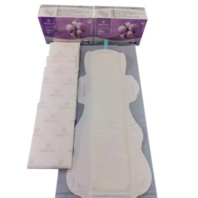 China Low Price Breathable High Quality 380mm Private Label Cotton Sanitary Napkin Biodegradable Pads for sale