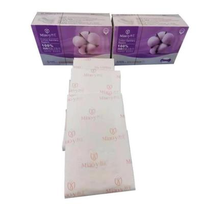 China Private Label Breathable High Quality 100% Cotton Prevent Leak Modess Side Sanitary Napkins for sale