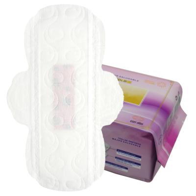 China Dubai Breathable Cotton Sanitary Pads Wholesale Biodegradable Disposable Breathable Bamboo Cotton Women Pads Sanitary Napkin for sale