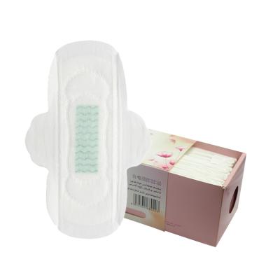 China Breathable Customized Daytime Wear Disposable 100% Cotton Feminine Sanitary Napkins Pads With Wings for sale