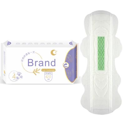 China Breathable Organic Cotton Pads Lady Sanitary Napkin Women Sanitary Napkin for sale