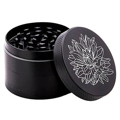 China Aluminum Alloy 4 Part Aluminum Metal Grinders Herb Accessories Smoking With Custom Logo In Stock for sale