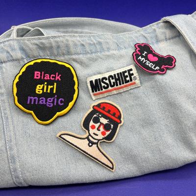 China Hot Selling Handmade Custom 3D Patch / Embroidery Badge Type Sew On Or Iron On Patches Badge For Clothes for sale