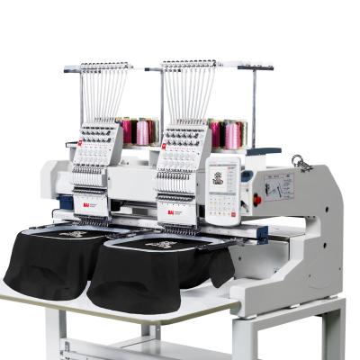 China Garment Shops BAI Multifunctional Flat Double Head Cap T-shirt Embroidery Machine With 12 Needles For Sale for sale