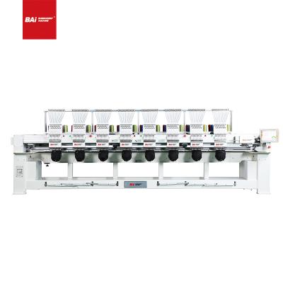 China Garment Shops BAI High Speed ​​8 Heads Computerized Embroidery Machine For Flat Cap T-Shirt for sale