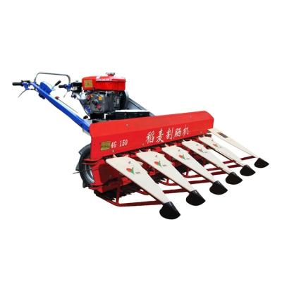 China 4GL-120 4GL150 Rice Walking Tractor Power Tiller Paddy Wheat Rice Cutter Harvester Machine for sale