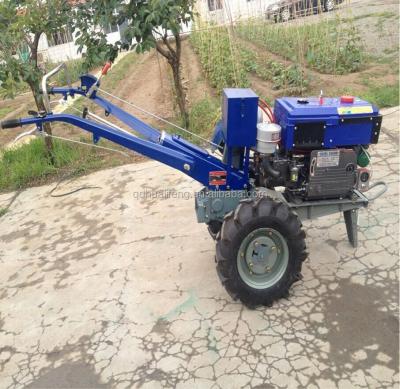 China 15 HP Mini Tractor Power Tiller Farm Walking Tractor Small Plowing Walking Tractor for sale