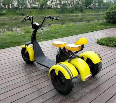 China three wheel electric scooter 1500w/2000w 18inch big tire tricycle adult tricycle atv citycoco 3 wheel for sale