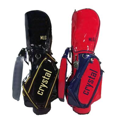 China Shiny PU Crystal Women Tour Golf Bag in PU Leather for sale