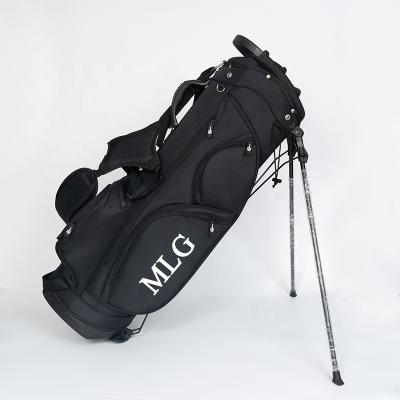 China Nylon Golf Rack Bag Driving Range Black Nylon Golf Bag Custom for sale