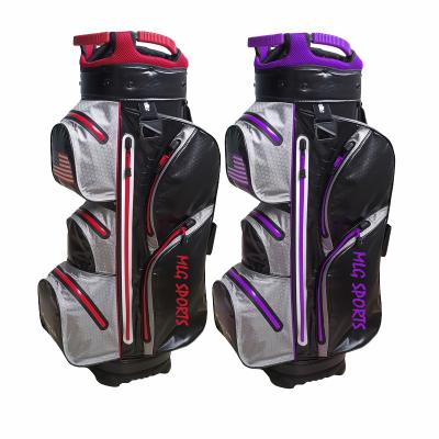 China Good Price PU Wholesale Customized Logo 100% Waterproof Golf Course Cart Bag for sale