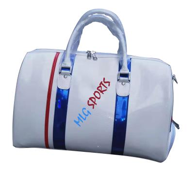 China Hot Selling Lightweight Waterproof PU Popular Women Fashion White Golf Boston Bag for sale