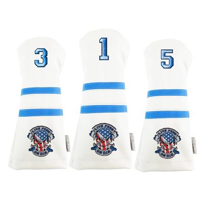 China Protect Golf Club Logo Wholesale High Quality Cheap Custom Golf Headcover Set Of 3 for sale