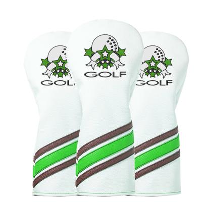 China Protect Wholesale Custom Embroidered Leather Golf Golf Club High Quality Cheap Logo PU Drive Headcover For Driver for sale