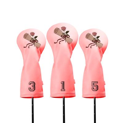 China Protect Custom Wholesale High Quality Womens Golf Club Logo Cheap Driver Head Cover for sale