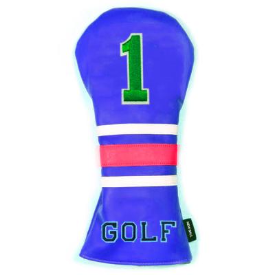 China Protect Wholesale Custom Leather Golf Club Head Covers PU Leather Golf Club Head Covers Set for sale