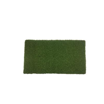 China Portable Mini EVA Golf Practice Base Velvet / Rubber Mat Indoor Golf Hitting Mat Green Size 61*31 for sale