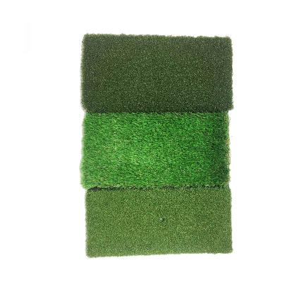 China PP Turf 50x30cm OEM Factory Price Rubber Bottom Multifunctional Indoor Golf Practice Cheap Golf Mat for sale