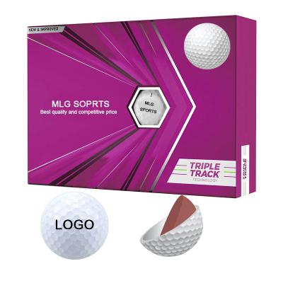 China Factory price custom printing urethane/surlyn+ 2 piece rubber hot sale Logo Surlyn Golf Ball for sale