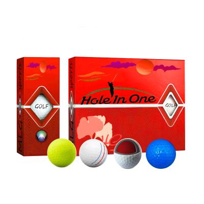 China Rubber urethane / surlyn factory price OEM quality+ 3 piece custom golf balls for sale