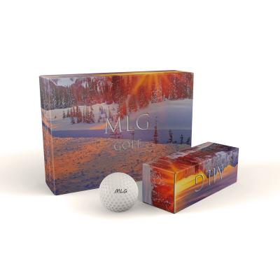 China Wholesale custom 2 3 4 piece rubber urethane / surlyn+ golf balls custom tournament for sale