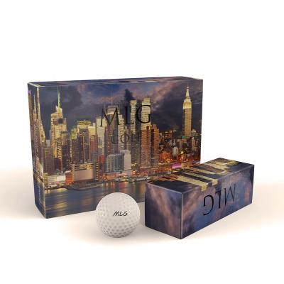 China Wholesale custom urethane/surlyn+ logo factory price rubber OEM practice golf balls for sale