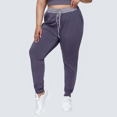 China 2022 Factory Sale Breathable Women Ladies Plus Size Clothing Female Oversized Yoga Pants Big Size Sport Pants for sale