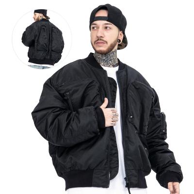 China Factory Direct Sale Solid Color Full Zipper Waterproof Men's Multi Pockets Leisure Workout Jackets Plus Size Mens Jackets for sale