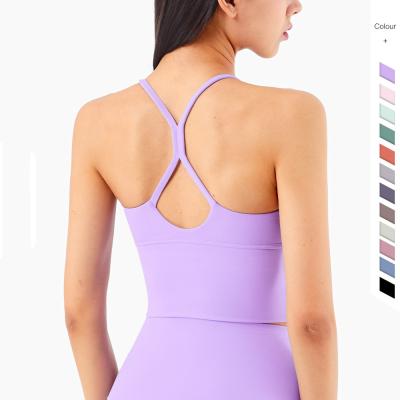 China New Design Breathable More Colors High Impact Lift Women Sports Bra Waist Butt High Lift No Front Stitching Yoga Shorts Sets Two Piece for sale