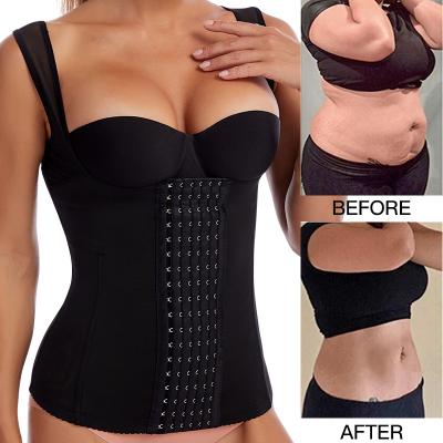 China Factory Direct Sale Breathable Belly Control One Piece Hot Shaper Waist Lift Up Cross Back Sweat Control Shaper Women Tummy Shapers for sale