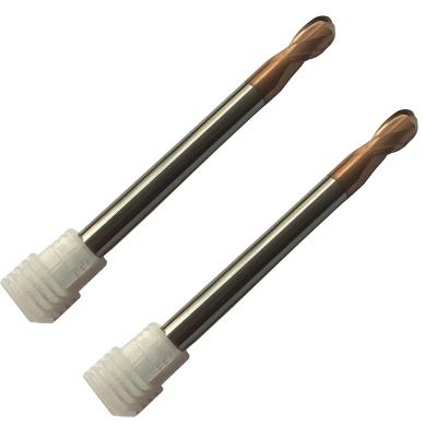 China General Solid Carbide 2 Flute Ball Nose Cutters CNC End Mill Wood Cutting Tools for sale