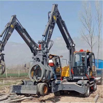 China Farms Wheel Excavator Loader Log Grapple Loader Forest Use for sale