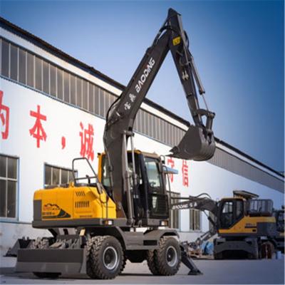 China Farms Excavator On Wheel Bucket Wheel 0.5m3 Digger Excavator on Sale for sale