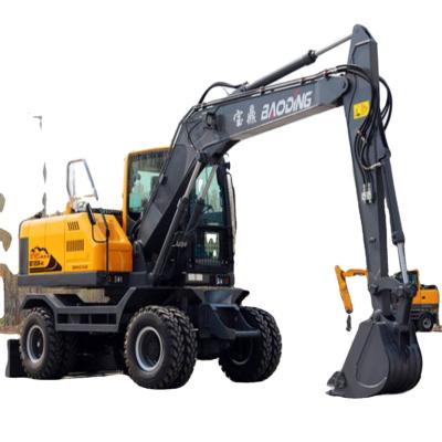 China Construction Material Shops Earth Moving Excavator Wheeled Hydraulic Excavator Earthmoving Machine BD135W for sale