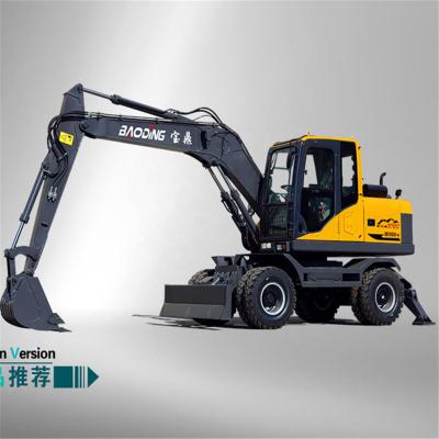 China Building Material Stores China Excavator 11 Ton Wheel Hydraulic Walking Excavator 11 Ton BD135W Price for sale