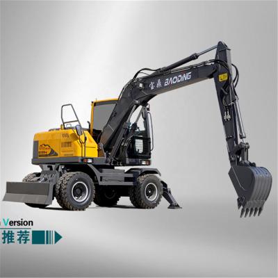 China Building Material Shops 11 Ton Hydraulic Excavator Price Wheel Excavator BD135W Price for sale