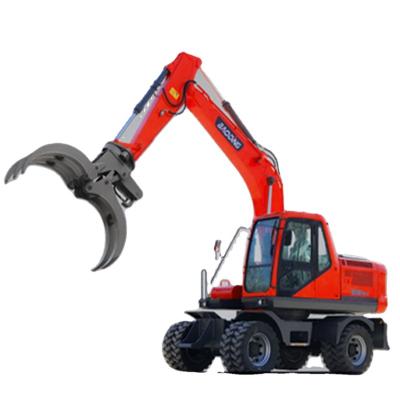 China Cultivate 15 tons excavator on the wheel wheel hydraulic walking excavator 15 tons price for sale