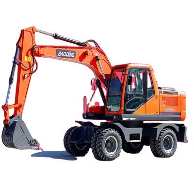 China Cultivate wheeled excavator china made 15t wheeled hydraulic excavator brand in china BD150W for sale