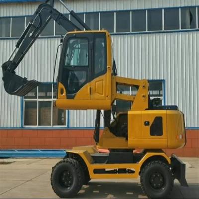 China Small Farms Excavator Cabin Wheeled Lifting Excavator Wheeled Type LD95X for sale